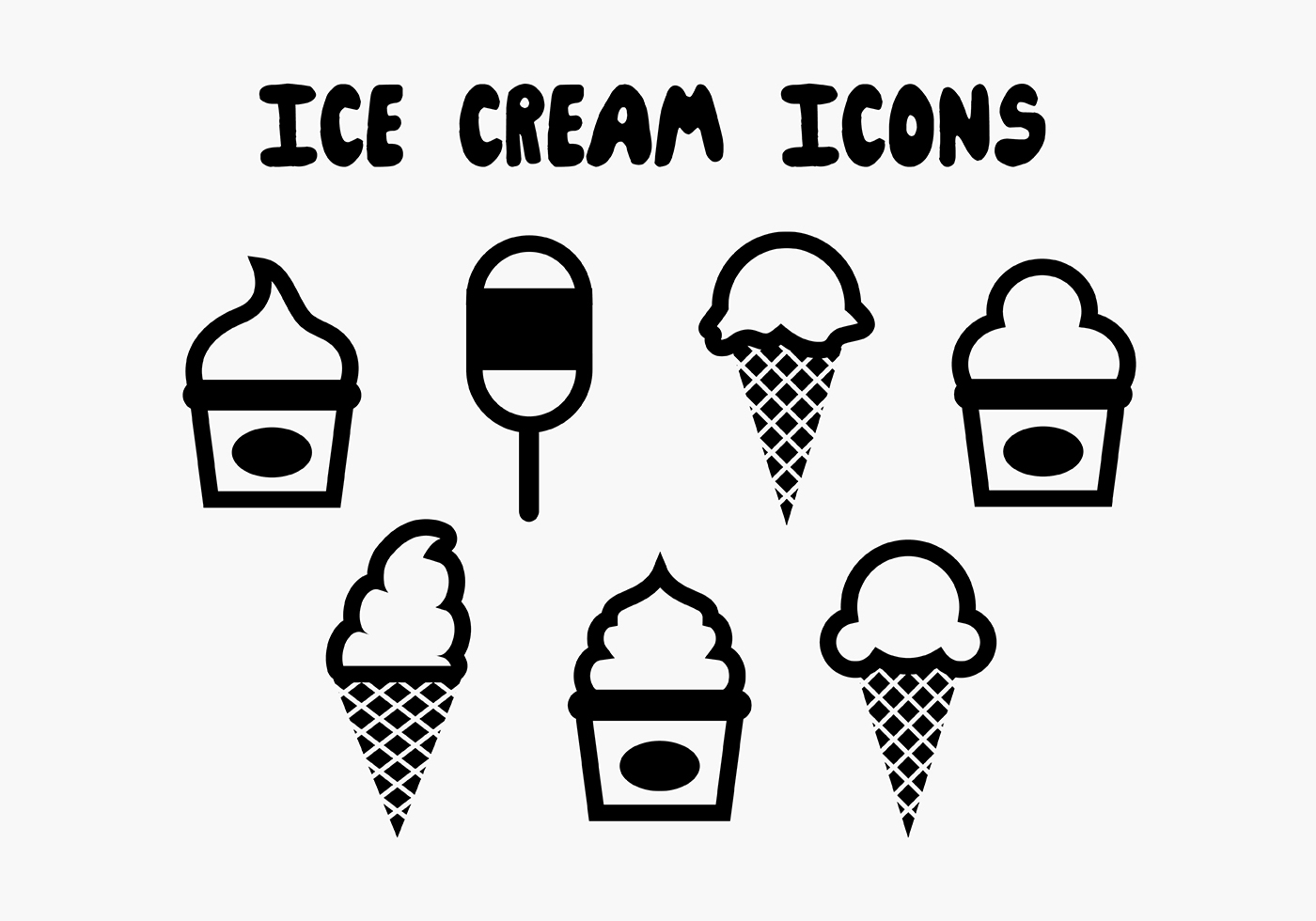 Ice Cream Vector Free