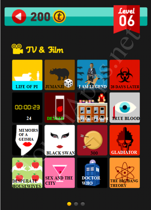 Icon Pop Quiz TV and Film Level 6