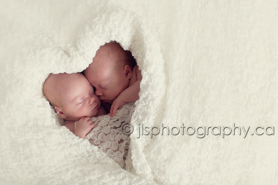 Identical Girl Twins Newborn Photography