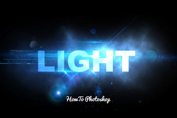 Light Text Effect Photoshop Tutorial