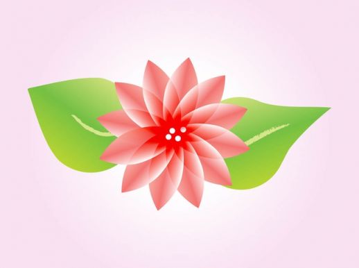 Lotus Flower Vector Graphic