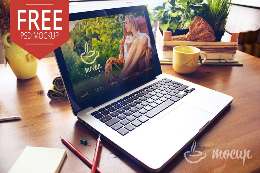 MacBook Mockup Psd Free