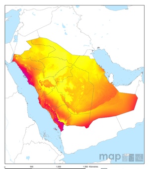 Map Saudi Arabia Malaria