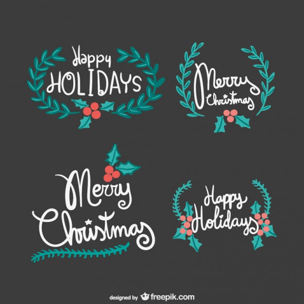 Merry Christmas Lettering Free