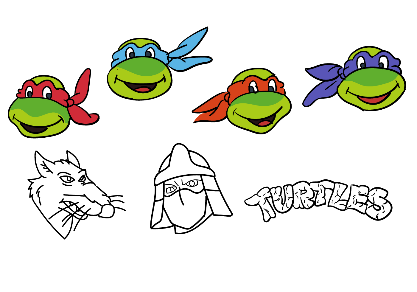 Ninja Turtles Vector Art Ninja Turtles Vector Art