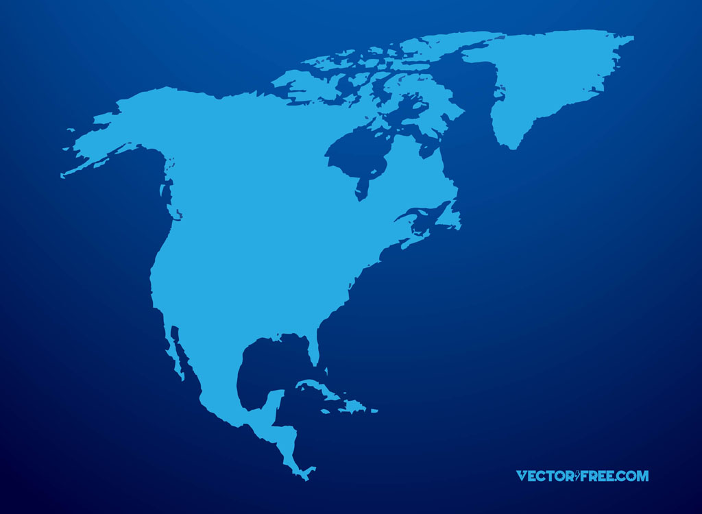 North America Vector Map