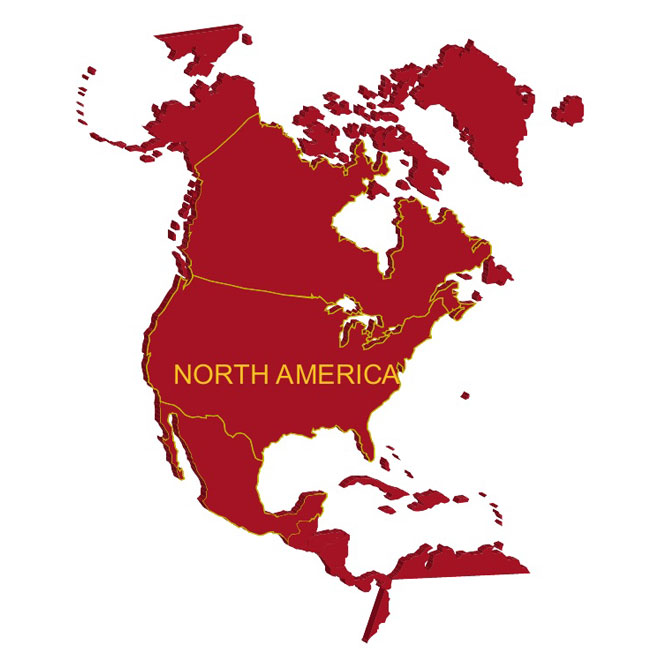 North America Vector Map