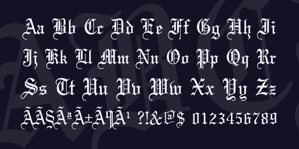 free font letter download olde english