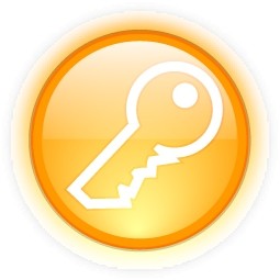 Orange Button Icon Free