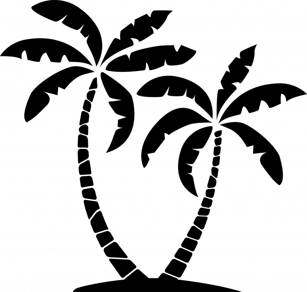 Palm Tree Silhouette Clip Art