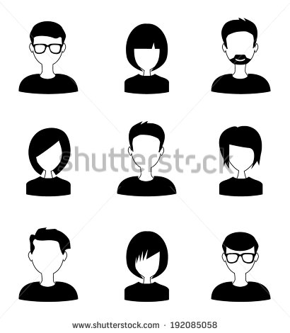 People Icon Black and White