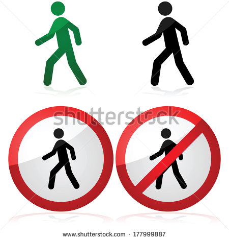 People Icon Walking Sign People Icon Walking Sign