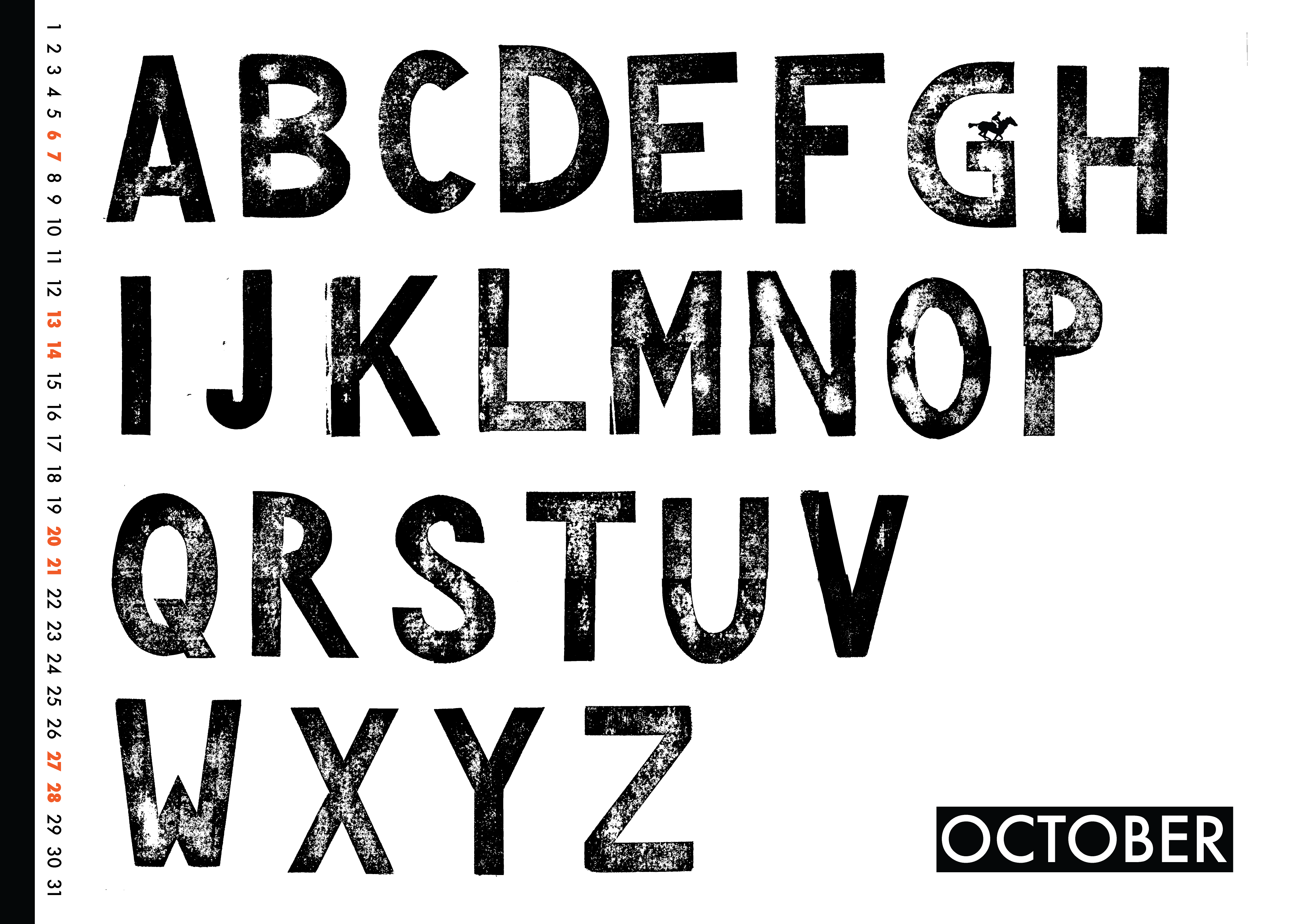 Pretty Font Alphabet Letters