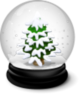 PSD Christmas Snow Globes
