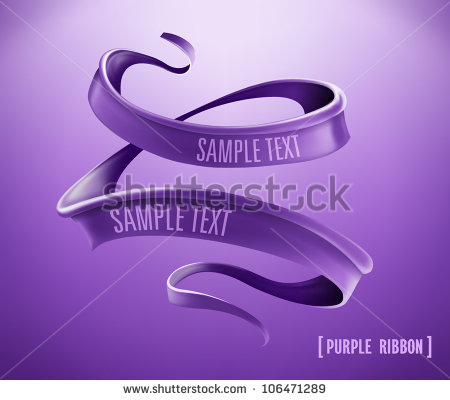 Purple Ribbon Vector