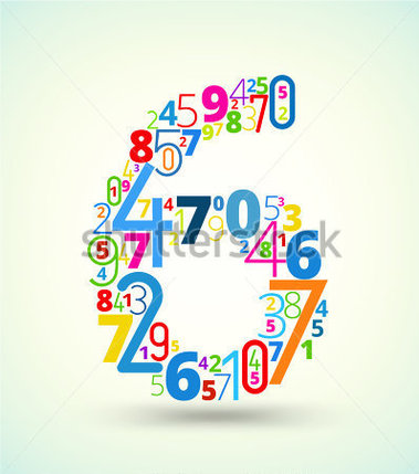 Rainbow Colored Numbers