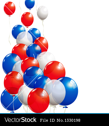 Red White and Blue Balloons