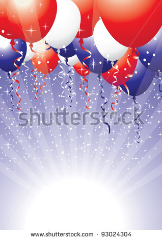 Red White and Blue Balloons