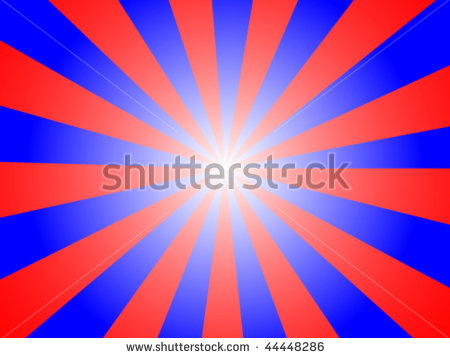 Red White and Blue Sunbursts