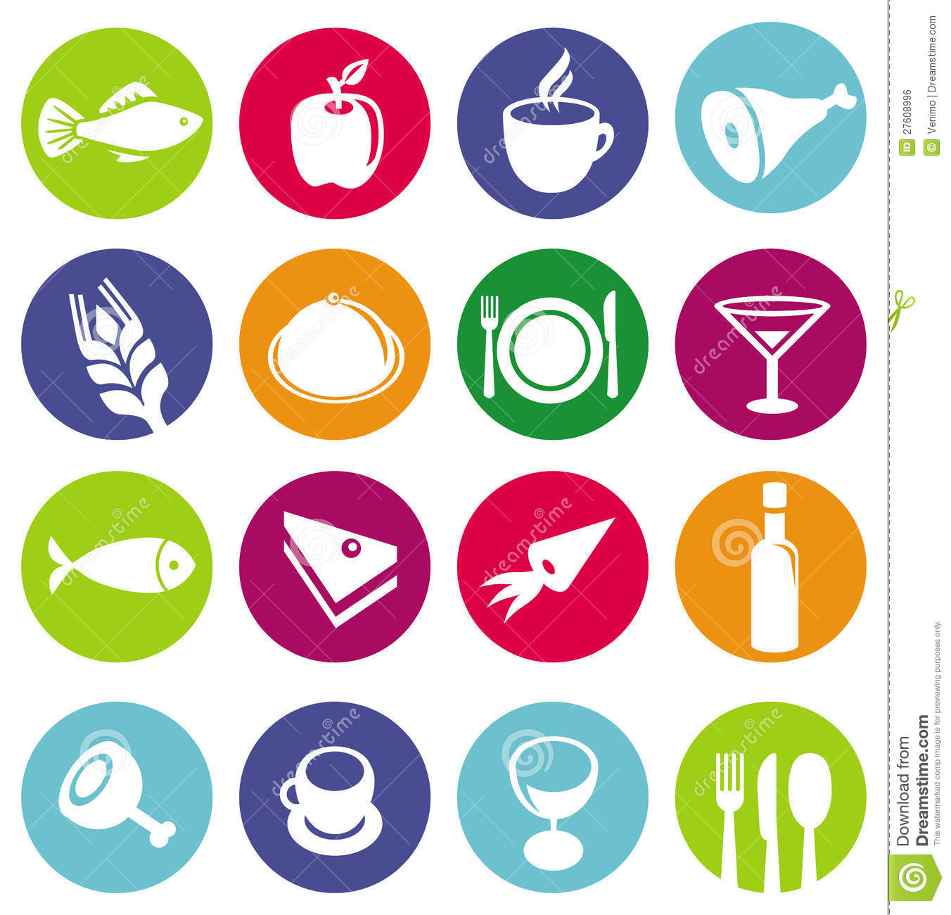 Restaurant Icons Vector Free