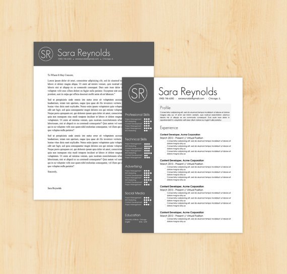 Resume Cover Letter Template Word Document