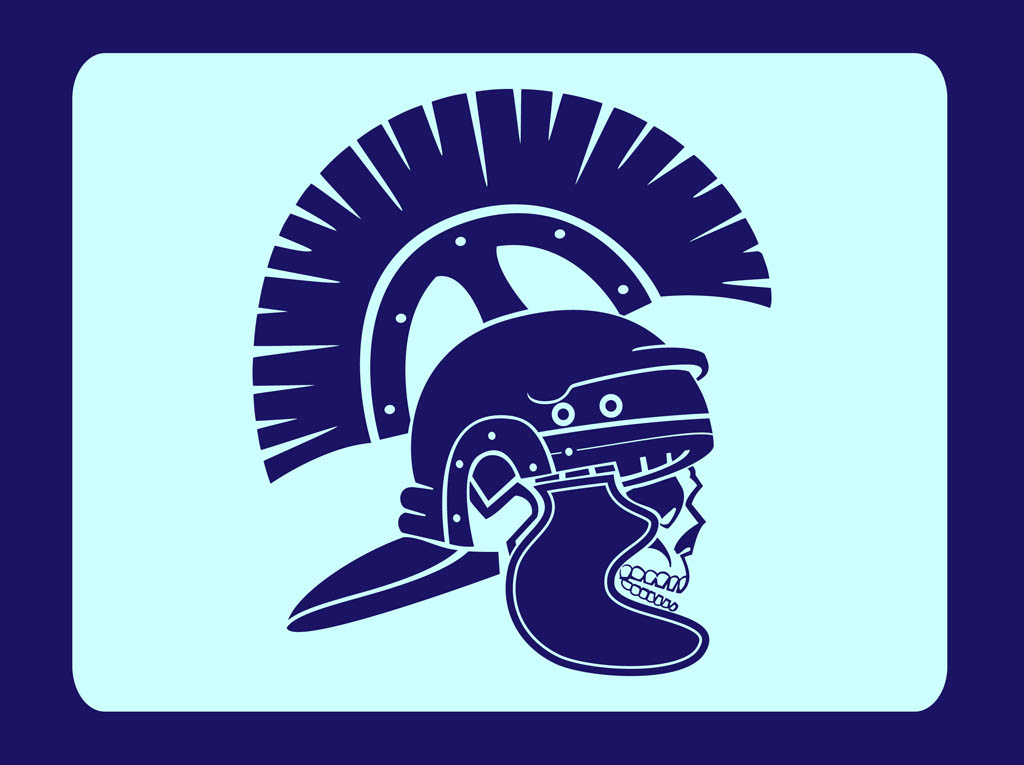 Roman Helmet Vector Clip Art