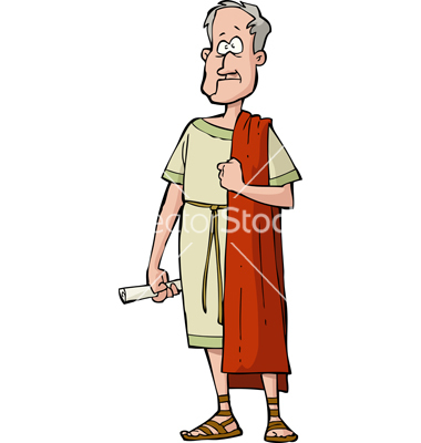 Roman Senator Cartoon