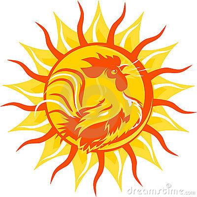 Rooster Sunrise Clip Art