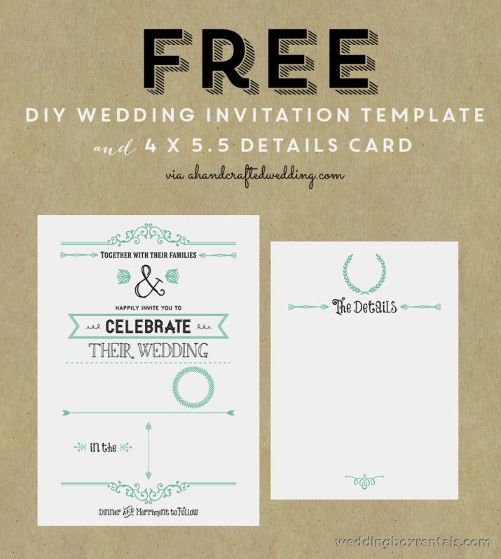 Rustic Wedding Invitation Templates