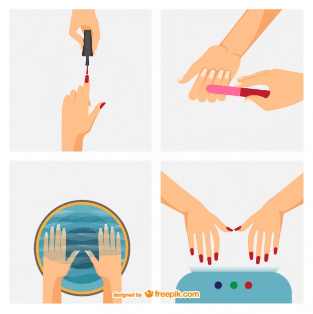 Salon Manicure Steps