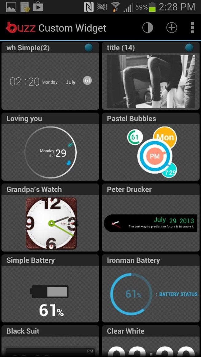 Samsung Galaxy Note Home Screen