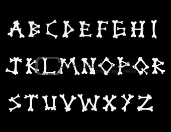 Scary Letter Fonts Alphabet