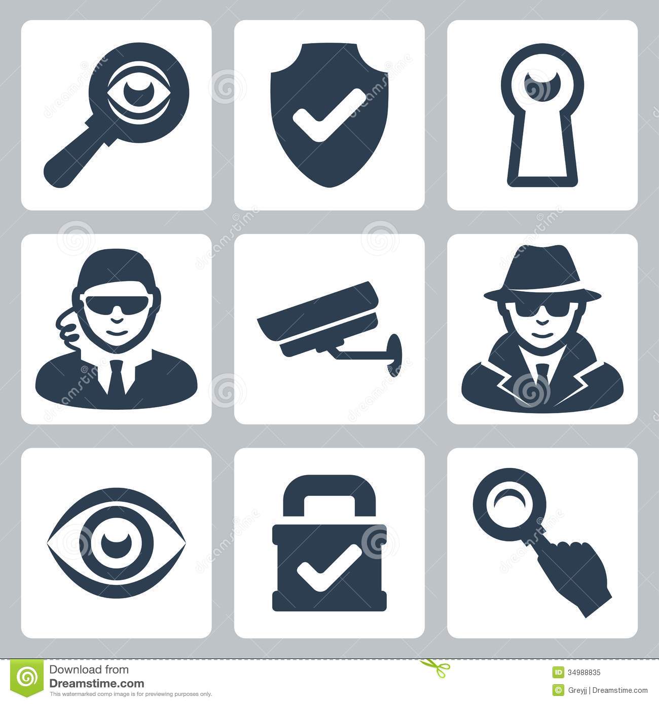 6 Security Icon Vector Images