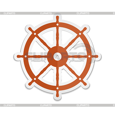 Ship Wheel Silhouette