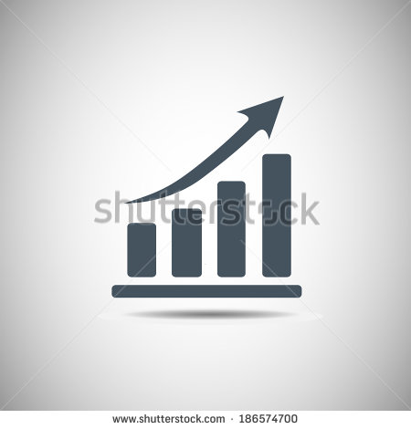Simple Business Growth Icon Simple Business Growth Icon