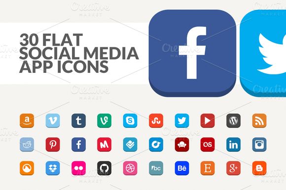 Social Media App Icons