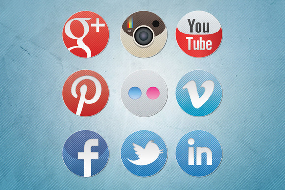 Social Media Facebook Twitter Instagram Icons