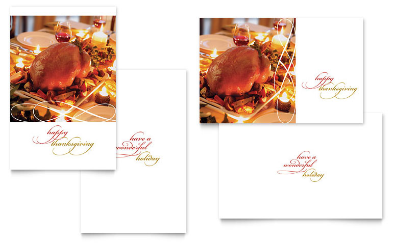 Thanksgiving Greeting Card Templates