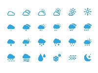 Weather Icon Set Vector