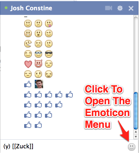 Thumbs Up Emoticons for Facebook Chat