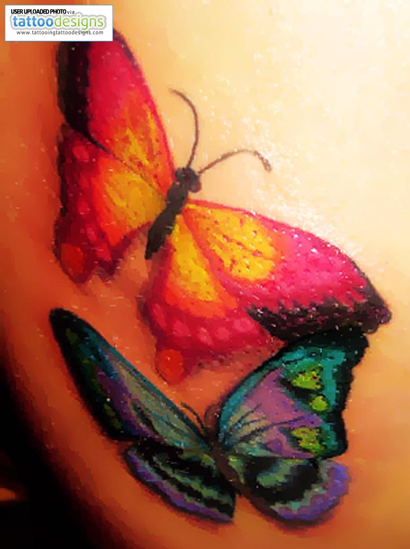 Unique Butterfly Tattoo
