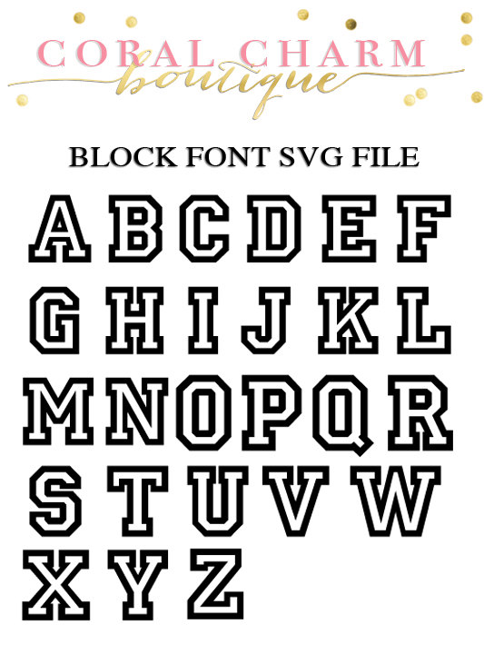 Varsity Block Letter Font