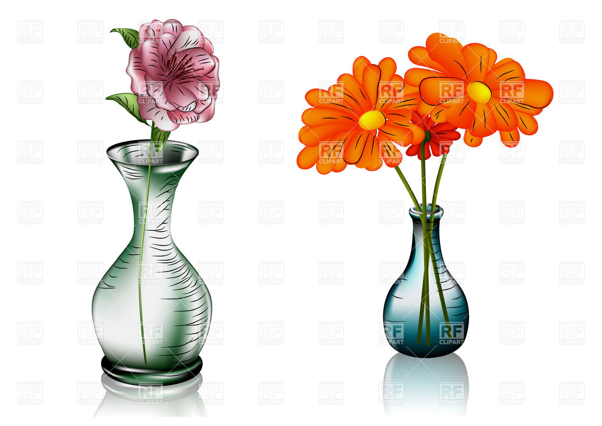 Vase with Flowers Clip Art