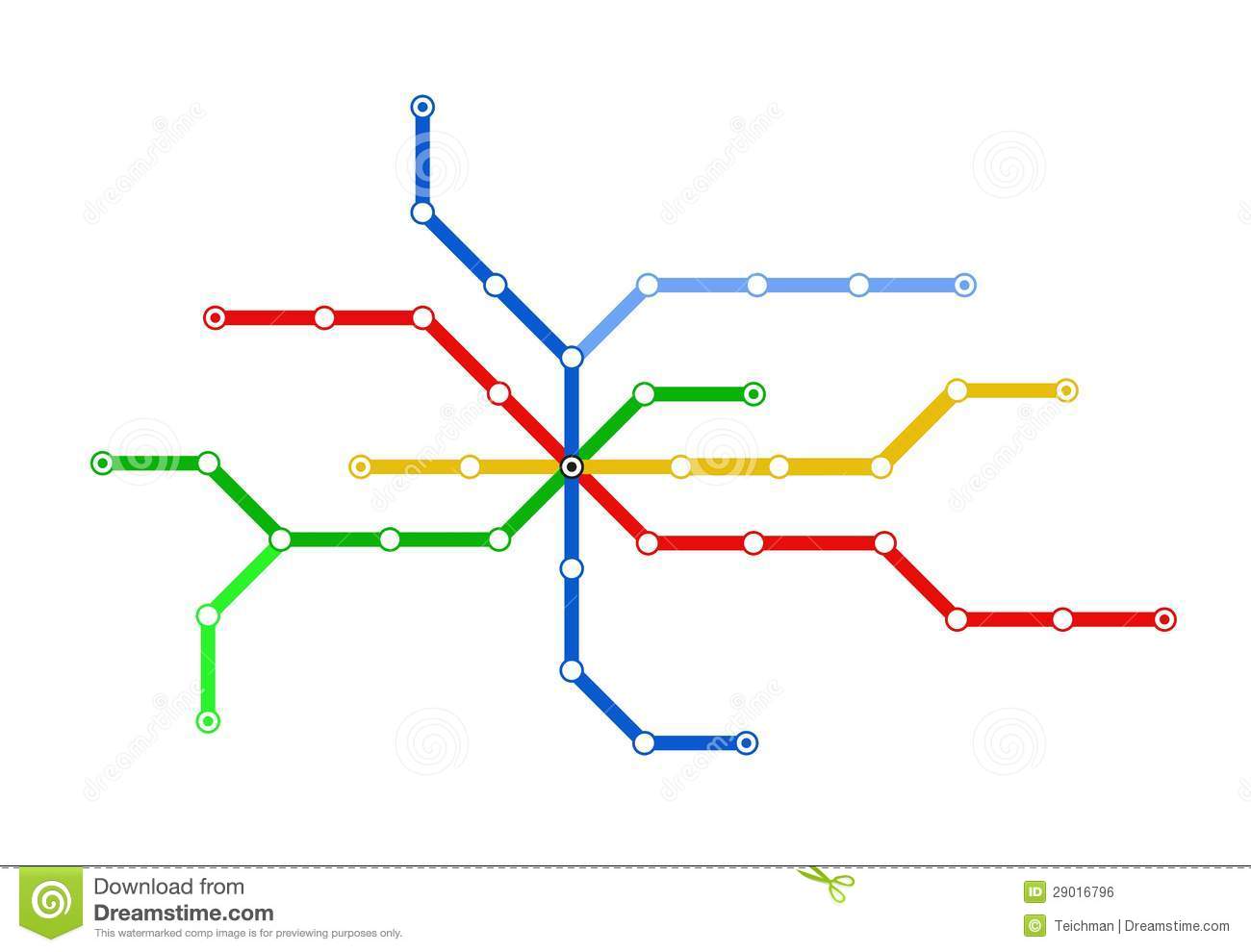 Vector Subway Map