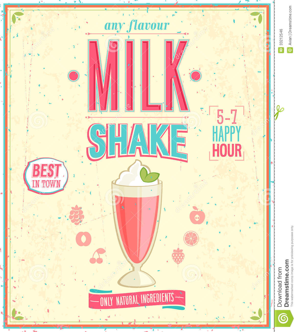 Vintage Milkshake Art