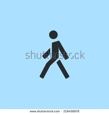 Walking Man Icon Vector Walking Man Icon Vector