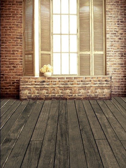 Walls with Wood Floors Backdrops Photography