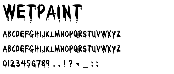 Wet Paint Font