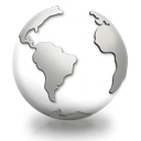 White Globe Icon