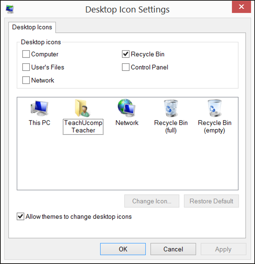 Windows 8 Change Desktop Icons
